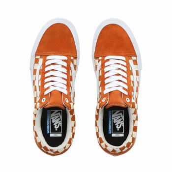 Damske Tenisky Vans Checkerboard Old Skool Pro Zlate VA86KMXOF